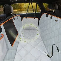 Budget ???? IBuddy ???? Dog Car Seat Covers For Back Seat Of Cars/Trucks/SUV, Waterproof ???? Dog Car Hammock With Mesh Window, Side Flaps And ???? Dog Seat Belt, Durable Anti-Scratch Nonslip Machine Washable Pet Car Seat Cover Gra ❤️ -SYX MOTO store 51Mj7VJqxBL. AC