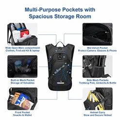 Discount ???? VERFUN Hydration ???? Backpack With 2L Water Bladder BPA Free Lightweight Insulation Hiking Pack Tactical ???? Backpack Men ???? Women Hydration Day Rucksack For Cycling, Climbing, Camping, Hiking ✨ -SYX MOTO store 51Nz7Z75sBL