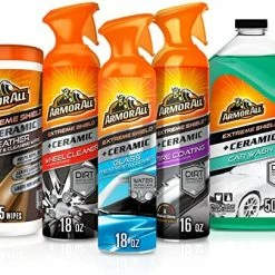 Promo ???? Premier Car Care Kit By Armor All, Includes Car Wax & Wash Kit, Glass Cleaner, Car Air Freshener, Tire & Wheel Cleaner, 8 Pieces ???? -SYX MOTO store 51O4IkTlNqL. AC