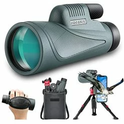 Buy ???? 12x56 HD Monocular Telescope With Smartphone Adapter, Upgraded Tripod, Hand Strap - High Power Monocular With Clear Low Light Vision For Star ⌚ Watching - Lightweight Monocular For Bird ⌚ Watching Hunting Gree ????