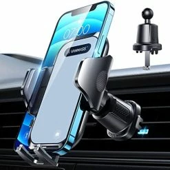 Best Sale ❤️ [2022 Latest] VANMASS Car Vent Phone Mount [Super Steel-Hook] Air Vent Holder Clip Sturdiest Shockproof Universal Mobile Cell Phone Mount Handsfree Stand Cradle For IPhone 14 13 Samsung Galaxy Black ???? -SYX MOTO store 51PmxdqZN L. AC