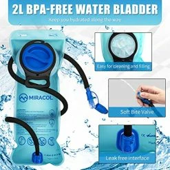 Buy ???? Hydration ???? Backpack With 2L Water Bladder, Insulated Water ???? Backpack Perfect Pack For Running, Hiking, Cycling, Camping Blue ???? -SYX MOTO store 51RZdhs8p9L