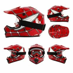 Budget ???? Dot Youth & Kids Motocross Offroad Street Helmet Red Spider Motorcycle Youth Helmet Dirt Bike Motocross ATV Helmet+Goggles+Gloves S Pattern:red Spider ???? 19 Budget ???? Dot Youth & Kids Motocross Offroad Street Helmet Red Spider Motorcycle Youth Helmet Dirt Bike Motocross ATV Helmet+Goggles+Gloves S Pattern:red Spider ???? -SYX MOTO store 51S9V1jPvBL
