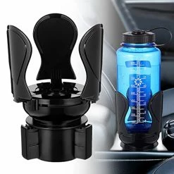 Top 10 ???? Cup Holder Expander For Car Beker Car Cup Holder For Organizer Adapters Holders Universal Compatible With 2.6 "to 4.5" Diameters And Most 12-Ounce To 46-Ounce Bottles&Cups Cup Holder+solid Black Style Hook ????