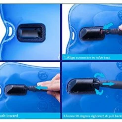 Outlet ???? WACOOL 3L 3Liter 100oz BPA Free EVA Hydration Pack Bladder, Leak-Proof Water Reservoir Green(double Opening) ⭐ -SYX MOTO store 51SawGkQz8L