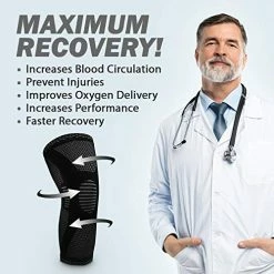 Buy ???? Knee Compression Sleeve - Best Knee Brace For Knee Pain For Men & ???? Women – Knee Support For Running, ???? Basketball, Weightlifting, Gym, Workout, Sports Gray ???? -SYX MOTO store 51StX1AOAjL