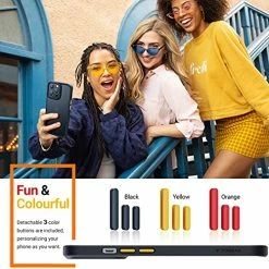 Brand new ???? Shockproof Compatible For IPhone 13 Pro Max Case, [Military Grade Drop Protection] [Sleek Premium Touch] Translucent Matte Phone Case For IPhone 13 Pro Max Case, Guardian Series, Black ❤️ -SYX MOTO store 51VM5LHbJxL