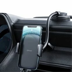 Top 10 ???? Cell Phone Holder For Car Phone Mount Long Arm Dashboard Windshield Car Phone Holder Strong Suction Anti-Shake Stabilizer Phone Car Holder Compatible With All Phone Android Smartphone Grey ✨