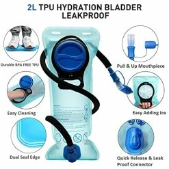 Best Sale ???? Insulated Hydration ???? Backpack Pack With 2L BPA Free Bladder - Keeps Liquid Cool Up To 4 Hours – For Running, Hiking, Cycling, Camping Orang ✔️ -SYX MOTO store 51X4WhTYJ5S