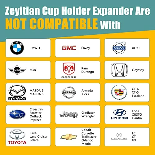 Top 10 ???? Cup Holder Expander For Car Beker Car Cup Holder For Organizer Adapters Holders Universal Compatible With 2.6 "to 4.5" Diameters And Most 12-Ounce To 46-Ounce Bottles&Cups Cup Holder+solid Black Style Hook ???? 7 Top 10 ???? Cup Holder Expander For Car Beker Car Cup Holder For Organizer Adapters Holders Universal Compatible With 2.6 "to 4.5" Diameters And Most 12-Ounce To 46-Ounce Bottles&Cups Cup Holder+solid Black Style Hook ???? - Image 5