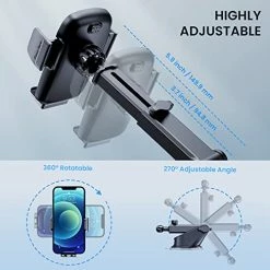Buy ???? Phone Holder For Car [Military-Grade Suction] Phone Stand For Car Phone Holder Mount [Super Stable] Automobile Cell Phone Holder Car Mount For IPhone Universal Dashboard Mount Fit For All Smartphones Black ???? -SYX MOTO store 51XSlbHSIqL