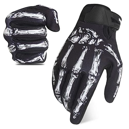 Deals ???? Touchscreen Non-Slip Skeleton Motorcycle Gloves For Men And ???? Women, Joker Gloves For Cycling, Dirt Bike, Mountain Bike And Riding White Skeleton ???? 3 Deals ???? Touchscreen Non-Slip Skeleton Motorcycle Gloves For Men And ???? Women, Joker Gloves For Cycling, Dirt Bike, Mountain Bike And Riding White Skeleton ????