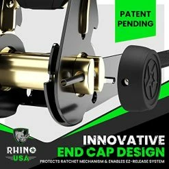 Wholesale ???? HINO USA Ratchet Tie Down Straps (4PK) - 1,823lb Guaranteed Max Break Strength, Includes (4) Premium 1" X 15' Rachet Tie Downs With Padded Handles. Best For Moving, Securing Cargo Red 4-pack ???? -SYX MOTO store 51Y70GKW7eL