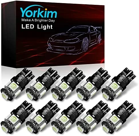 Promo ???? 194 LED Bulbs White 6000k Super Bright 5th Generation, T10 LED Bulbs, 168 LED Bulb For Car Interior Dome Map Door Courtesy License Plate Lights W5W 2825, Pack Of 10 ???? 13 Promo ???? 194 LED Bulbs White 6000k Super Bright 5th Generation, T10 LED Bulbs, 168 LED Bulb For Car Interior Dome Map Door Courtesy License Plate Lights W5W 2825, Pack Of 10 ???? - Image 11