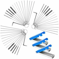 Cheap ???? Set Of 4 Carburetor Carbon Dirt Jet Remove Cleaner 26 Cleaning Wires Set + 20 Cleaning Needles + 10 Nylon Brushes Tool Kit For Motorcycle ATV Moped Welder Carb Chainsaw Spray Guns Torch Tips ✔️ -SYX MOTO store 51dJ3BwBLGL. AC