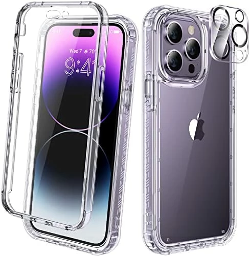Wholesale ???? Designed For IPhone 14 Pro Case 6.1’’, Full Body 360 Rugged Protective Case+2 Pack Camera Lens Protector W/Built-in Touch Sensitive Anti-Scratch Screen Protector, Bumper Case (Royal Purple) ???? 10 Wholesale ???? Designed For IPhone 14 Pro Case 6.1’’, Full Body 360 Rugged Protective Case+2 Pack Camera Lens Protector W/Built-in Touch Sensitive Anti-Scratch Screen Protector, Bumper Case (Royal Purple) ???? - Image 8