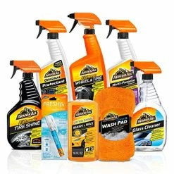 Promo ???? Premier Car Care Kit By Armor All, Includes Car Wax & Wash Kit, Glass Cleaner, Car Air Freshener, Tire & Wheel Cleaner, 8 Pieces ????