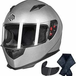 Promo ???? Full Face Motorcycle Street Bike Helmet With Removable Winter Neck Scarf + 2 Visors DOT Model-JK313 (L, Matte Black) ???? 29 Promo ???? Full Face Motorcycle Street Bike Helmet With Removable Winter Neck Scarf + 2 Visors DOT Model-JK313 (L, Matte Black) ???? -SYX MOTO store 51fa06uDSqL. AC