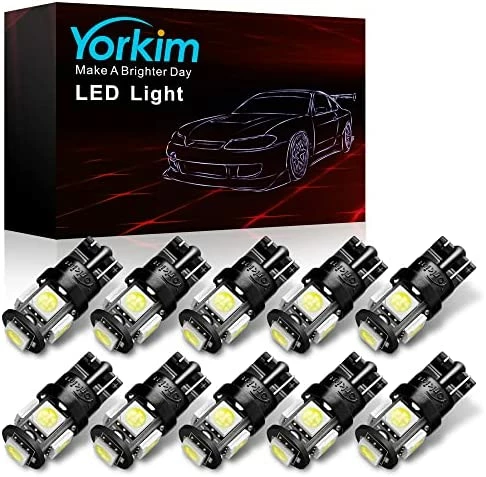 Promo ???? 194 LED Bulbs White 6000k Super Bright 5th Generation, T10 LED Bulbs, 168 LED Bulb For Car Interior Dome Map Door Courtesy License Plate Lights W5W 2825, Pack Of 10 ???? 16 Promo ???? 194 LED Bulbs White 6000k Super Bright 5th Generation, T10 LED Bulbs, 168 LED Bulb For Car Interior Dome Map Door Courtesy License Plate Lights W5W 2825, Pack Of 10 ???? - Image 14