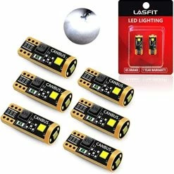 Best Sale ???? 194 168 2825 W5W LED Bulb White Canbus Error Free, T10 LED Bulbs 400LM 6000K Super Bright For Dome Map License Plate Trunk Cargo Lights (2-Pack) ???? -SYX MOTO store 51iGGTNSe5L. AC