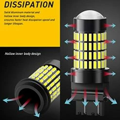 Cheap ⌛ 3157 LED Bulbs Reverse Lights, AUXITO 102-SMD Chipsets 500% Brighter 3056 3156 3057 4157 LED Bulbs With Projector For Backup Reverse Lights Tail Brake Signal Lights, 6000K White ⭐ -SYX MOTO store 51kHvo4y2BL