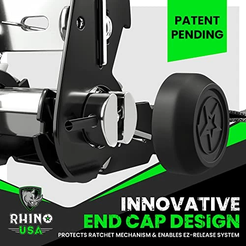 Brand new ???? HINO USA Ratchet Straps Tie Down Kit, 5,208 Break Strength - Includes (4) Heavy Duty Rachet Tiedowns With Padded Handles & ???? Coated Chromoly S Hooks + (4) Soft Loop Tie-Downs Orange 4-pack ⭐ 4 Brand new ???? HINO USA Ratchet Straps Tie Down Kit, 5,208 Break Strength - Includes (4) Heavy Duty Rachet Tiedowns With Padded Handles & ???? Coated Chromoly S Hooks + (4) Soft Loop Tie-Downs Orange 4-pack ⭐ - Image 2