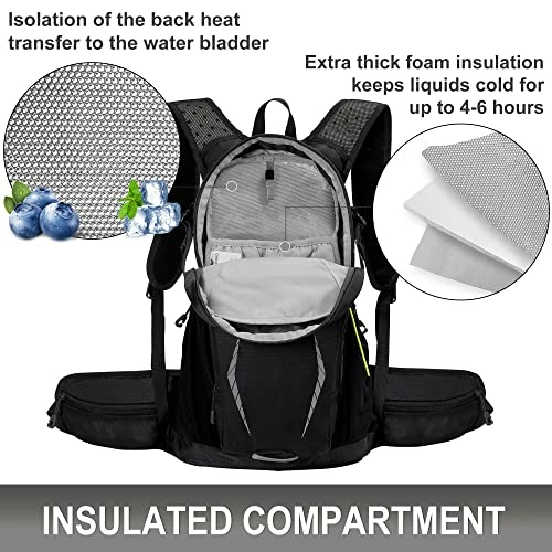 Brand new ???? Multipurpose Hydration ???? Backpack With 3L Water Bladder, High Flow Bite Valve, Perfect Water ???? Backpack 18L For Hiking, Cycling Army Green ⌛ 5 Brand new ???? Multipurpose Hydration ???? Backpack With 3L Water Bladder, High Flow Bite Valve, Perfect Water ???? Backpack 18L For Hiking, Cycling Army Green ⌛ - Image 3