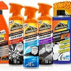 Promo ???? Premier Car Care Kit By Armor All, Includes Car Wax & Wash Kit, Glass Cleaner, Car Air Freshener, Tire & Wheel Cleaner, 8 Pieces ???? -SYX MOTO store 51o2BNBDNL. AC