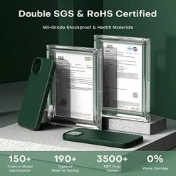 Wholesale ???? [5 In 1] For IPhone 13 Pro Case, With 2 Pack Screen Protector + 2 Pack Camera Lens Protector, Slim Silicone Phone Case IPhone 13 Pro 6.1 Inch, [Anti-Scratch] [Drop Protection], Alpine Green ???? -SYX MOTO store 51oKmBTgNLL