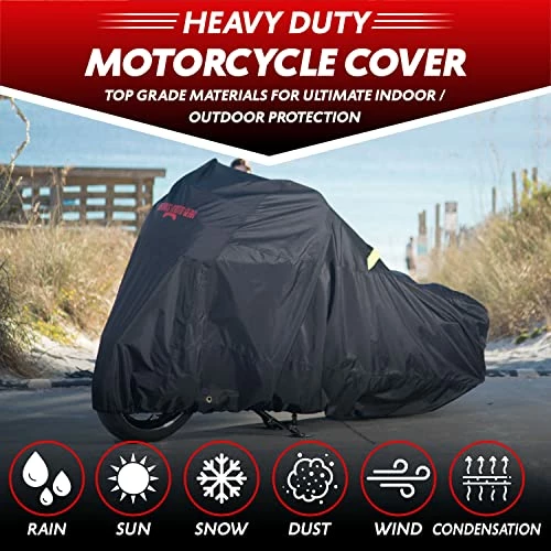 Cheapest ???? Ultimate Motorcycle Cover. Supreme Waterproof Outdoor Storage. 12 Levels Of Commercial Grade Protection Keep Your Bike 100% Dry, Clean, Safe. Large 97”L X 57”H. Harley Cruisers, Metric ❤️ 3 Cheapest ???? Ultimate Motorcycle Cover. Supreme Waterproof Outdoor Storage. 12 Levels Of Commercial Grade Protection Keep Your Bike 100% Dry, Clean, Safe. Large 97”L X 57”H. Harley Cruisers, Metric ❤️