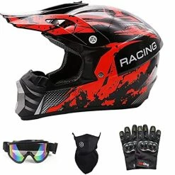 Best reviews of ???? Youth Kids Motocross Helmet, Lightweight ATV Dirt Bike BMX 4-Wheeler MX Off-Road Motorcycle Helmet W/Gloves Goggles Mask, DOT Approved Red Blac ???? 21 Best reviews of ???? Youth Kids Motocross Helmet, Lightweight ATV Dirt Bike BMX 4-Wheeler MX Off-Road Motorcycle Helmet W/Gloves Goggles Mask, DOT Approved Red Blac ???? -SYX MOTO store 51rel1h43RL. AC
