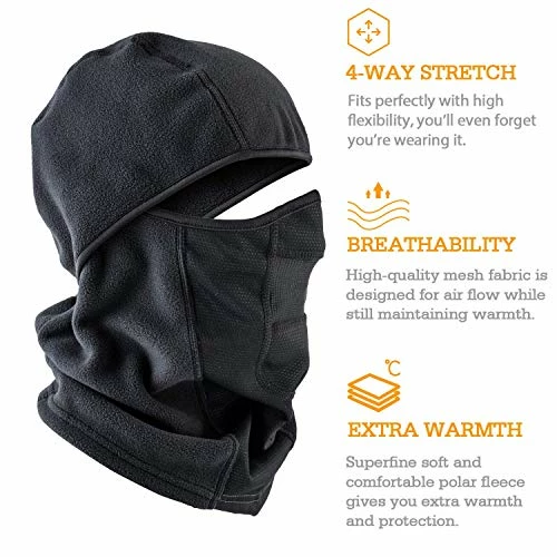 Best Pirce ✨ AstroAI Balaclava Ski Mask 2 Pack Winter Fleece Thermal Face Mask Cover For Men ???? Women Warmer Windproof Breathable, Cold Weather Gear For Skiing, Outdoor Work, Riding Motorcycle & Snowboarding, Black ???? 4 Best Pirce ✨ AstroAI Balaclava Ski Mask 2 Pack Winter Fleece Thermal Face Mask Cover For Men ???? Women Warmer Windproof Breathable, Cold Weather Gear For Skiing, Outdoor Work, Riding Motorcycle & Snowboarding, Black ???? - Image 2
