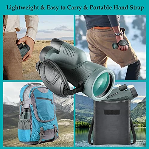 Buy ???? 12x56 HD Monocular Telescope With Smartphone Adapter, Upgraded Tripod, Hand Strap - High Power Monocular With Clear Low Light Vision For Star ⌚ Watching - Lightweight Monocular For Bird ⌚ Watching Hunting Gree ???? 8 Buy ???? 12x56 HD Monocular Telescope With Smartphone Adapter, Upgraded Tripod, Hand Strap - High Power Monocular With Clear Low Light Vision For Star ⌚ Watching - Lightweight Monocular For Bird ⌚ Watching Hunting Gree ???? - Image 6