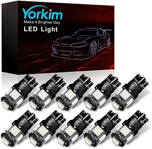 Promo ???? 194 LED Bulbs White 6000k Super Bright 5th Generation, T10 LED Bulbs, 168 LED Bulb For Car Interior Dome Map Door Courtesy License Plate Lights W5W 2825, Pack Of 10 ???? 12 Promo ???? 194 LED Bulbs White 6000k Super Bright 5th Generation, T10 LED Bulbs, 168 LED Bulb For Car Interior Dome Map Door Courtesy License Plate Lights W5W 2825, Pack Of 10 ???? - Image 10