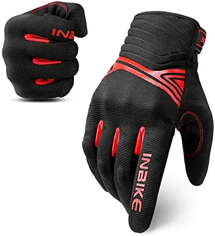 Promo ???? Breathable Mesh Motorcycle Gloves Touchscreen With TPR Palm Pad Hard Knuckles Red ???? 9 Promo ???? Breathable Mesh Motorcycle Gloves Touchscreen With TPR Palm Pad Hard Knuckles Red ???? - Image 7