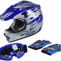 Cheap ⭐ DOT Youth Kids Motocross Offroad Street Dirt Bike Helmet Goggles Gloves ATV Mx Helmet … Blue Flame ???? 22 Cheap ⭐ DOT Youth Kids Motocross Offroad Street Dirt Bike Helmet Goggles Gloves ATV Mx Helmet … Blue Flame ???? -SYX MOTO store 51xsbeWY3NL. AC