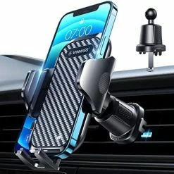 Best Sale ❤️ [2022 Latest] VANMASS Car Vent Phone Mount [Super Steel-Hook] Air Vent Holder Clip Sturdiest Shockproof Universal Mobile Cell Phone Mount Handsfree Stand Cradle For IPhone 14 13 Samsung Galaxy Black ???? -SYX MOTO store 51yWhYi5naL. AC