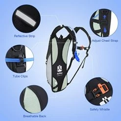 Deals ???? Hydration Pack With 2L Hydration Bladder Lightweight Insulation Water Rucksack ???? Backpack Bladder Bag Cycling Bicycle Bike/Hiking Climbing Pouch Black ????