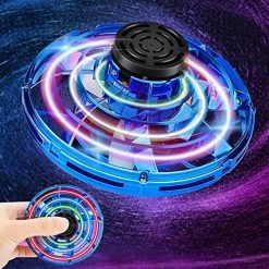 Buy ✔️ Flying Spinner Mini UFO Drone, Ifly Spinner Fly UFO Flying Fidget Spinner, IFly Hand Controlled Boomerang Drone Cool Toys Gifts For 8 9 10+ Year Old Boys ???? Girls Teens Indoor Outdoor Toys (Blue) Red ????