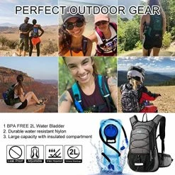 Best Sale ???? Insulated Hydration ???? Backpack Pack With 2L BPA Free Bladder - Keeps Liquid Cool Up To 4 Hours – For Running, Hiking, Cycling, Camping Orang ✔️ -SYX MOTO store 61xf2m7BY9L